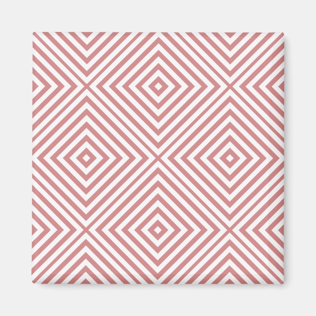 Íman Diamante Rosa Chevron (Frente)