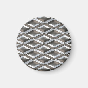 Íman Diamante sem emenda metal chapeado cromo dado