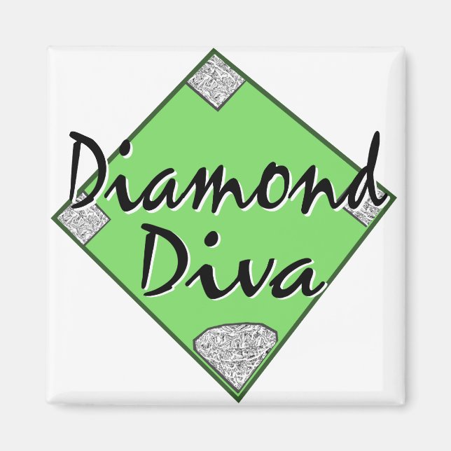 Íman Diamond Diva Softball (Frente)