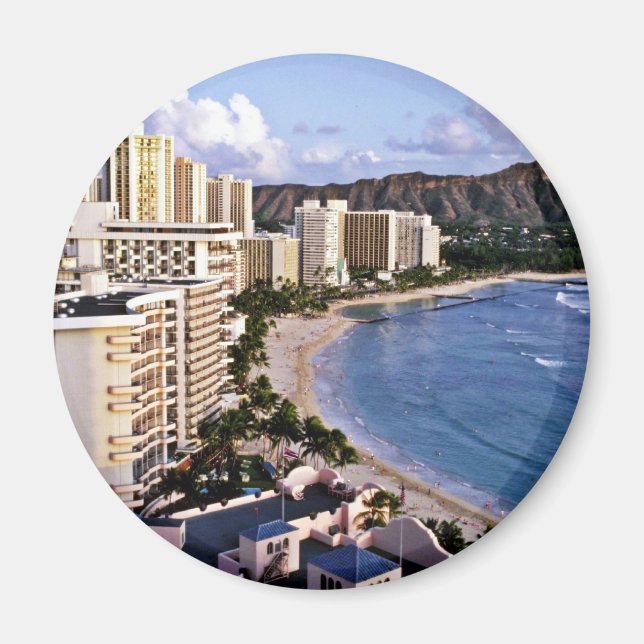 Íman Diamond Head - Waikiki Beach, Oahu (Frente)