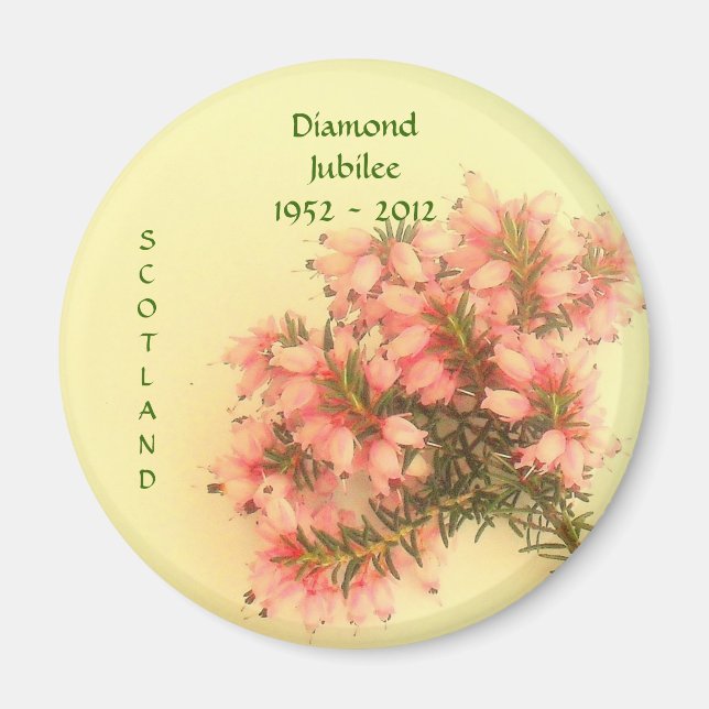 Íman Diamond Jubilee 1952 - 2012 Scotland (Frente)