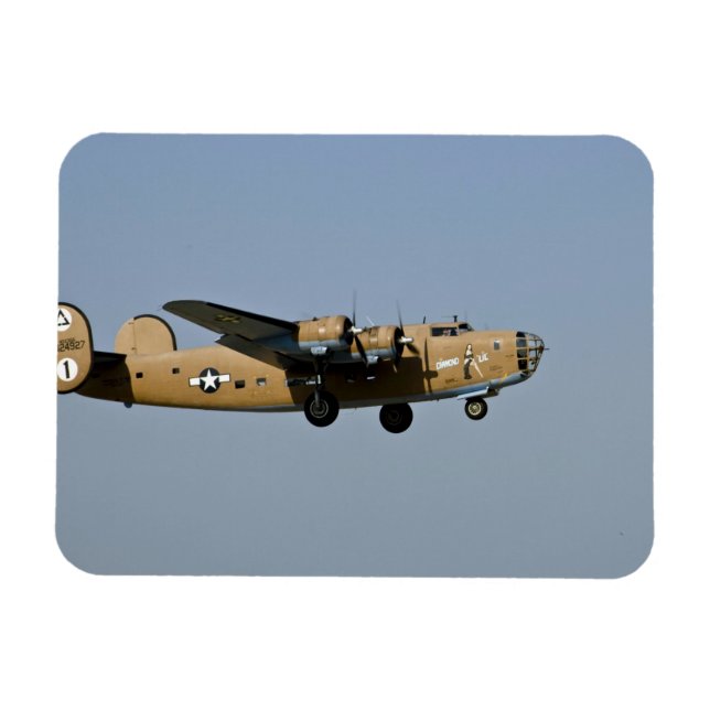 Íman Diamond Lil B-24 Bombardeiro, pousando em Oshkosh, (Horizontal)
