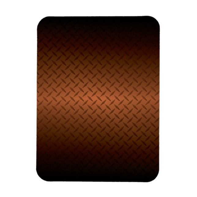 Íman Diamondplate Look Pattern Black to Copper Fade (Pa (Vertical)