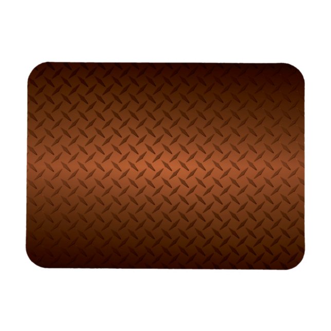 Íman Diamondplate Look Pattern Black to Copper Fade (Pa (Horizontal)