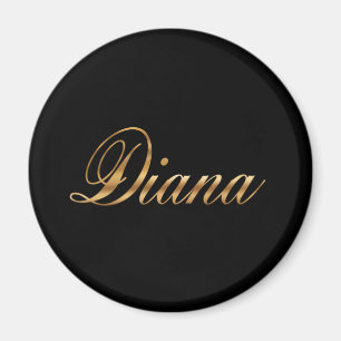 Íman Diana Gold Design Lettering Magnet