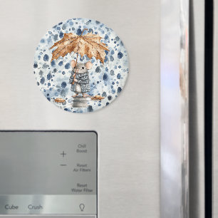 Íman Dias Chuvosos Rato Azul Guarda-Chuva de Folha