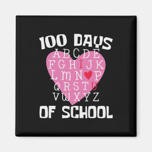 Íman Dias De Alphabet Escolar 100º Dia De Estudante