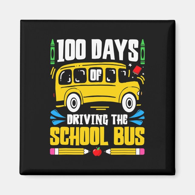Íman Dias De Condução De Ônibus Escolar (Frente)
