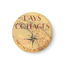 Dias de Cottages Map com Magnet de Coordenadas