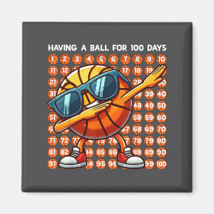 Íman Dias de Escola Dia Dabbing 100º Basquete 100