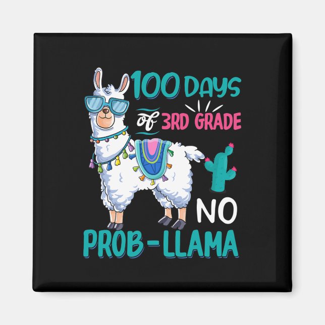 Íman Dias de Escola Sem Problema Llama Ensino de 3º Gra (Frente)