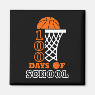 Íman Dias De Escolas Crianças De Basquete 100º Dia Da E