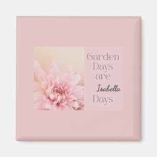 Íman Dias de Jardim Personalizados, Presente para Hobby