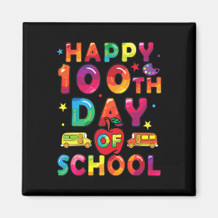Íman Dias De Meninos Escolares Felizes 100 Dias De Esco