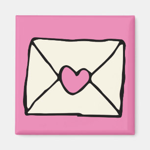 Íman Dias de os namorados Dodles Coração Cor-de-Rosa 