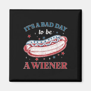 Íman Dias Maus Hotdog Wiener 4 de julho Independência P