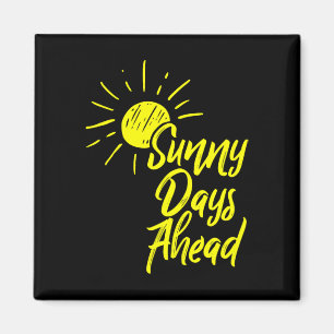 Íman Dias Úteis À Frente Desenho Amarelo Do Sol E Verão
