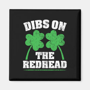 Íman Dibs No Ruivo Dia de São Patrício Irlandês Diverti