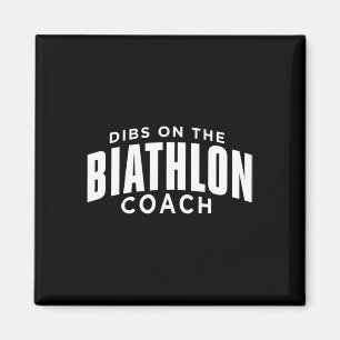 Íman Dibs No Treinador De Biatlo Engraçado Biathlon Coa