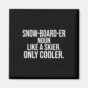 Íman Dicionário de Definição Snowboardi Engraçado Snowb