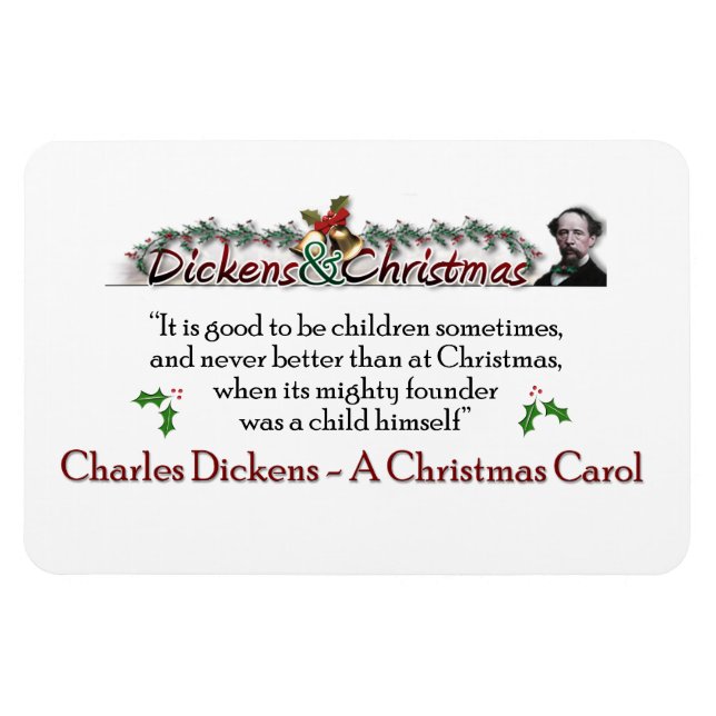 Íman Dickens A Christmas Carol Quote Magnet (Horizontal)