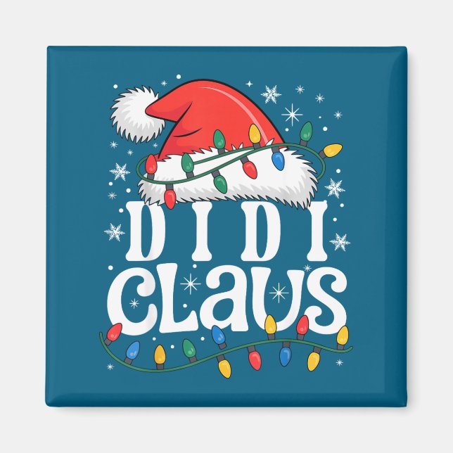 Íman Didi Claus Funny Xmas Christmas Grandma Holiday St (Frente)