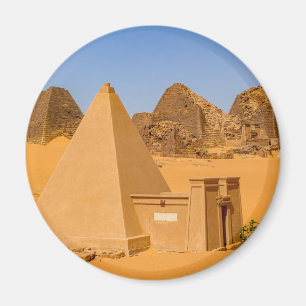 Íman Die Pyramiden von Meroe im Sudan Magnet