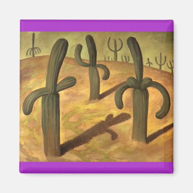 Íman Diego Rivera, Pintura de Cactus (Frente)