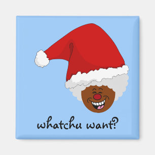 Íman Diga a papai noel preto o que você quer para o