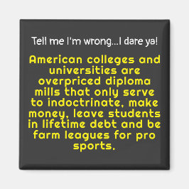 Íman Diga-me que sou faculdade e universidades american