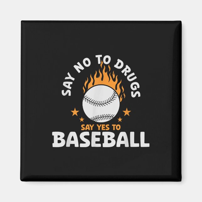 Íman Diga Não A Drogas Dizer Sim A Baseball Inspiron (Frente)