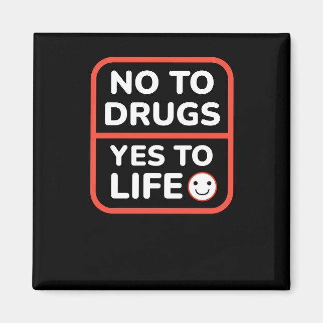 Íman Diga Não A Drogas Sim À Vida (Frente)