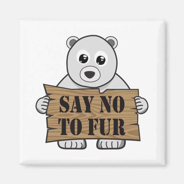 Íman Diga não à Pelagem (Frente)