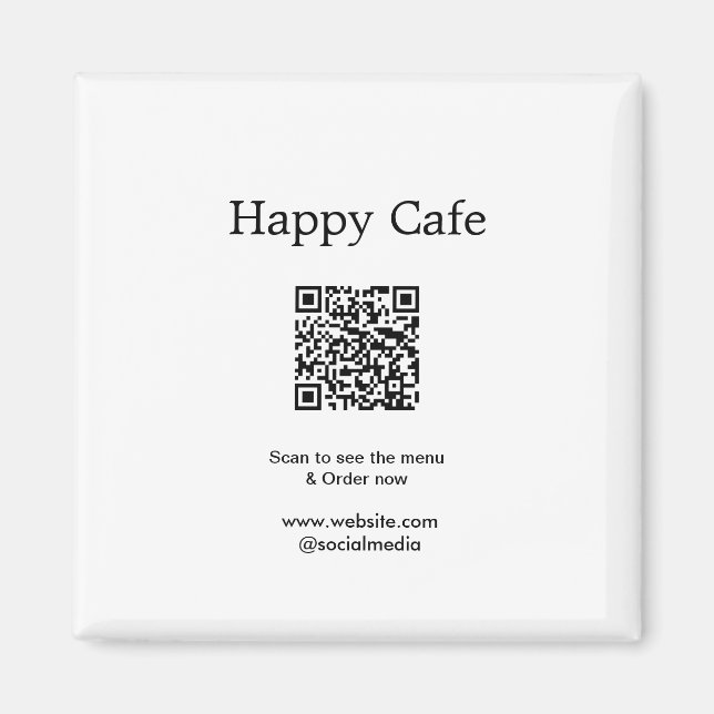 Íman Digitalização do restaurante Café para ver o pedid (Frente)