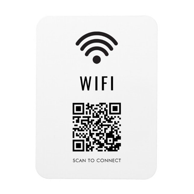 Íman Digitalize para conectar o WiFi Magnet com Design  (Vertical)