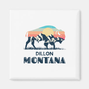 Íman Dillon Montana Vintage Caminhada Bisonho Natureza 