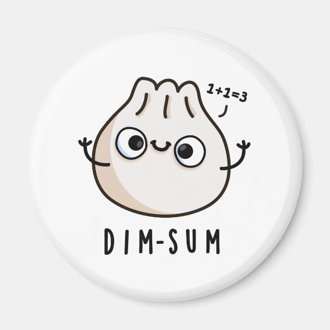 Íman Dim-sum Funny Dimsum Math Pun (Frente)