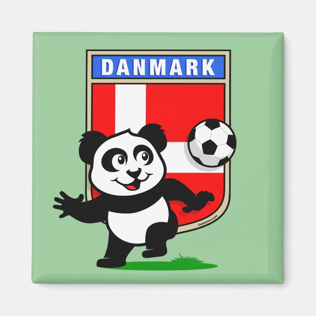 Íman Dinamarca - Futebol Panda (Frente)
