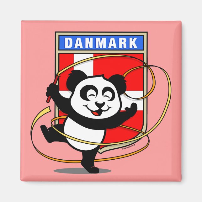 Íman Dinamarca ginástica ritmada Panda (Frente)