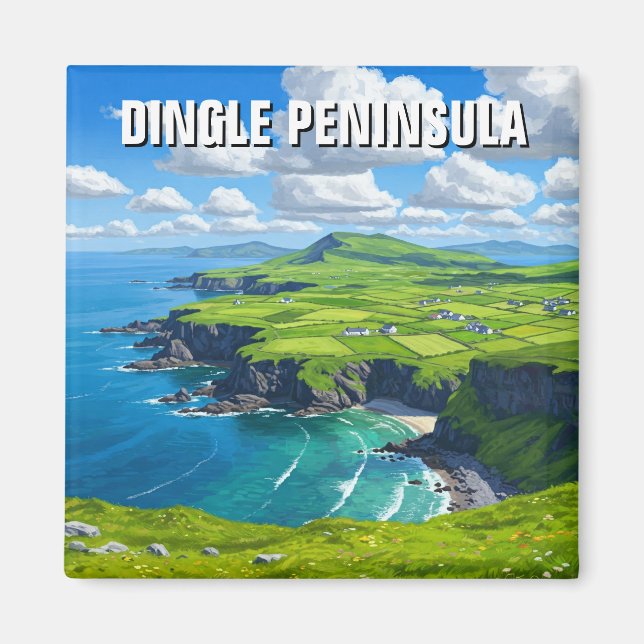 Íman Dingle Peninsula Ireland Viagem (Frente)