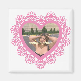 Íman Dingus Heart and Lace Magnet