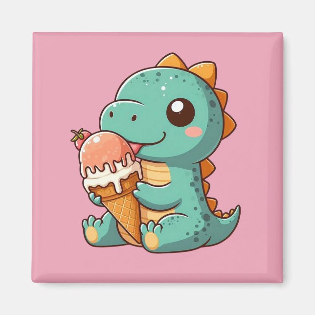 Íman Dinheiro comendo sorvete bonito (Frente)