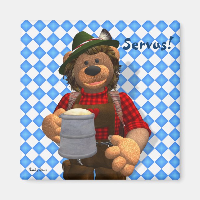 Íman Dinky Bears Bavarian Oktoberfest Bear (Frente)