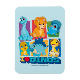 Íman Dino Ranch Dinossauro Divertido e Colorido