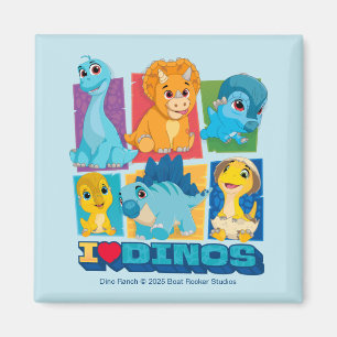 Íman Dino Ranch Dinossauro Divertido e Colorido