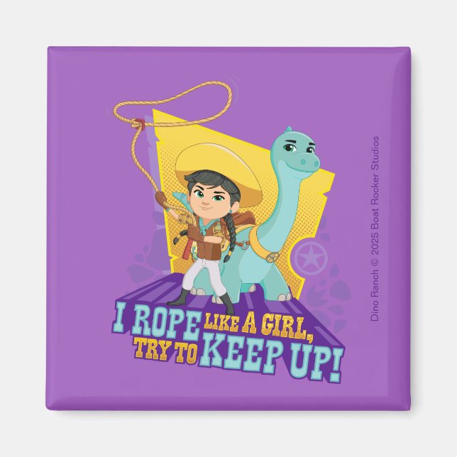 Íman Dino Ranch | Min e Clover (Frente)