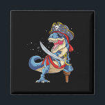 Íman Dinosaur T Rex Pirate Jolly Roger Halloween Funny<br><div class="desc">Dinosaur T Rex Pirate Jolly Roger Halloween Funny Boys Men</div>