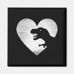 Íman Dinosaur Valentines Trex Amor Dinossauros Distress