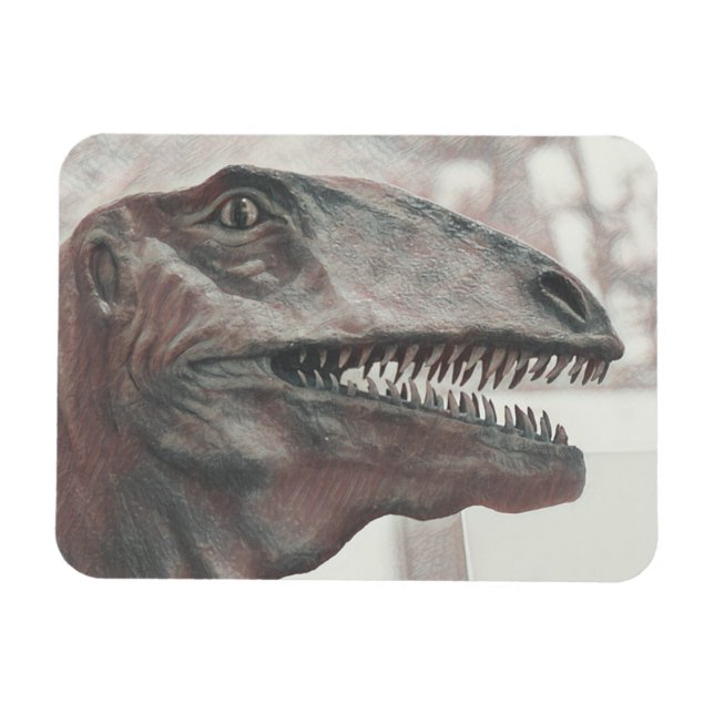 Íman Dinossauro Assustador (Horizontal)