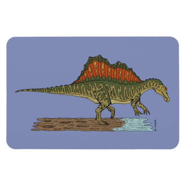 Íman Dinossauro Cretáceo Espinossauro (Horizontal)